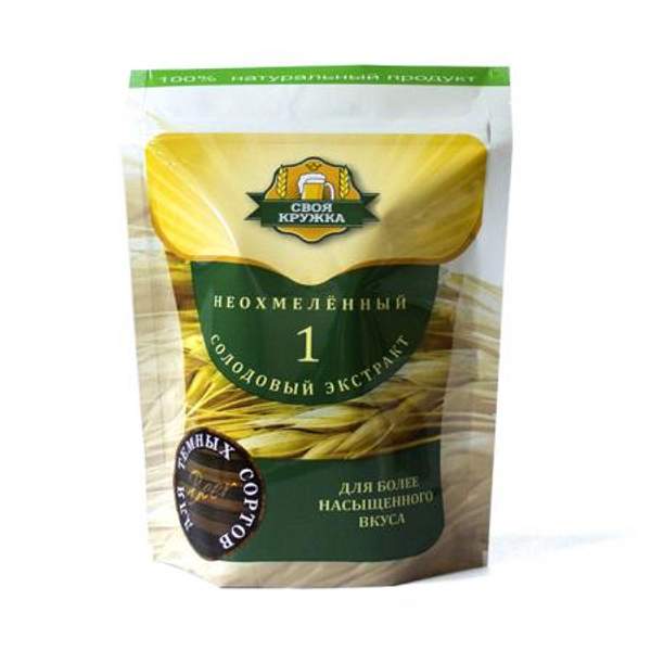 Экстракт солодовый СВОЯ КРУЖКА для темных сортов неохмеленный