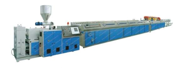 Экструзионная линия для профилей из чистого ПВХ или ДПК