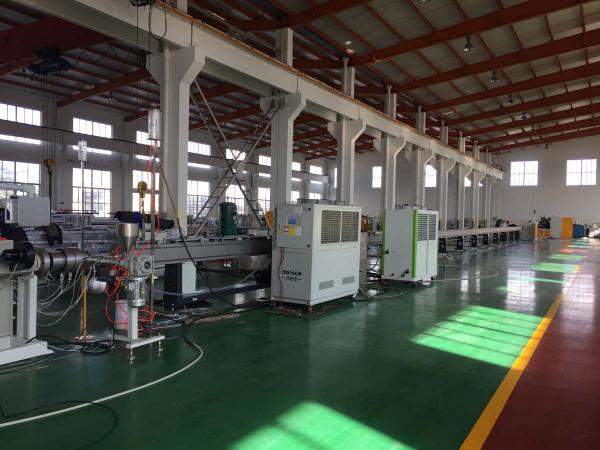 Экструзионное оборудования для производства труб PE-RT по скоростью 50 м/мин.