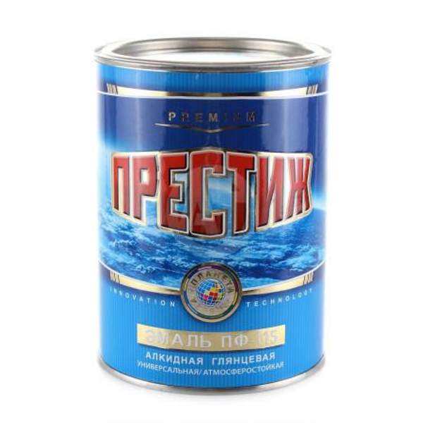 Эмаль алкидная глянцевая зеленая ПФ-115 "ПРЕСТИЖ" 0,9 кг