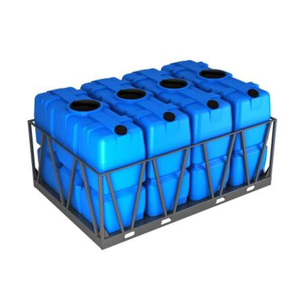 Емкость для перевозки воды и топлива SK 2000л в обрешетке кассета 4 шт