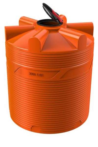 Емкость пластиковая для удобрений V-3000 КАС 1790х1540
