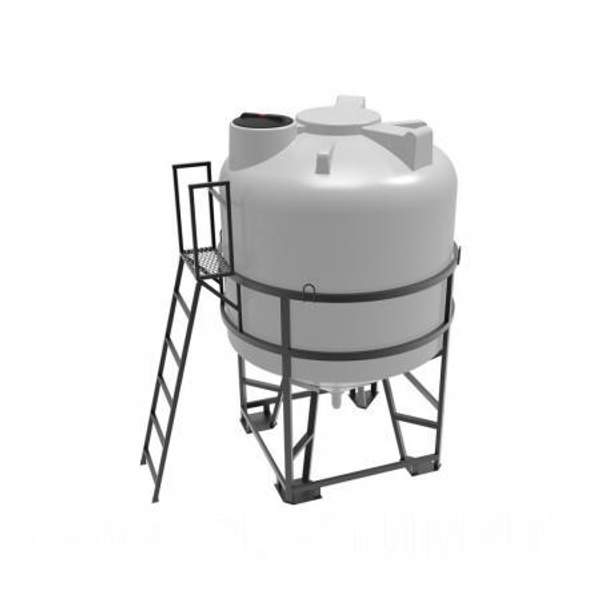 Емкость ЦДК 5000 воды c нижним сливом на конус