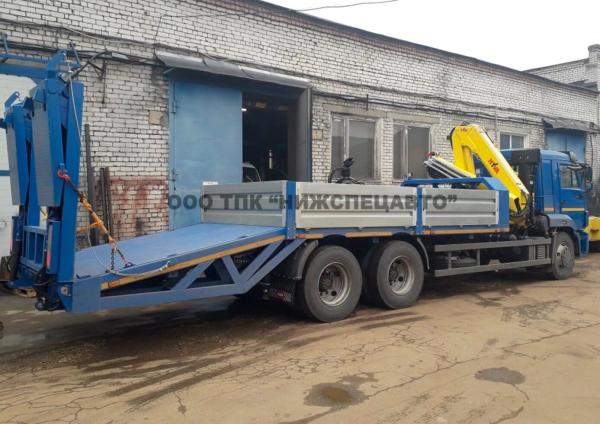 Эвакуатор КАМАЗ 65117 c КМУ HYVA HB100