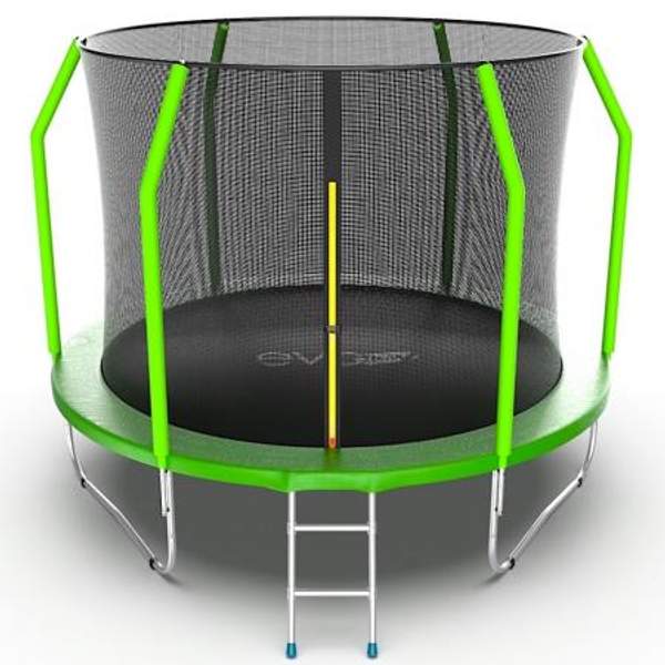 EVO JUMP Cosmo 10FT (Green) Батут с внутренней сеткой и лестницей, диаметр 10FT (зеленый)
