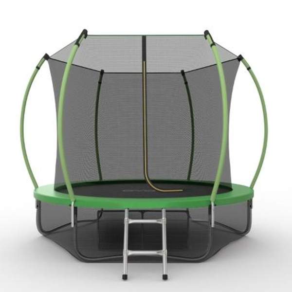EVO JUMP Internal 8FT (Green) + Lower net. Батут с внутренней сеткой и лестницей, диаметр 8FT (зеленый) + нижняя сеть