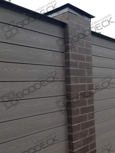 Фасадная доска, планкен GDWAL 2130 Цвет Шоколад из ДПК, структура дерево!