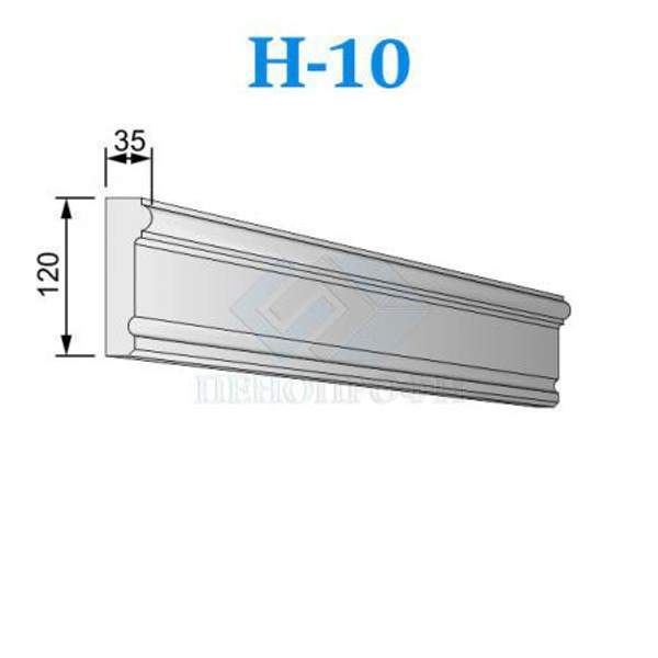 Фасадные Наличники из пенопласта (пенополистирола) ПСБ-С-25Ф, Н-10