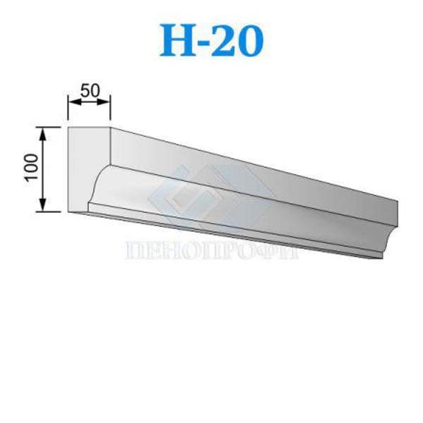 Фасадные Наличники из пенопласта (пенополистирола) ПСБ-С-25Ф, Н-20