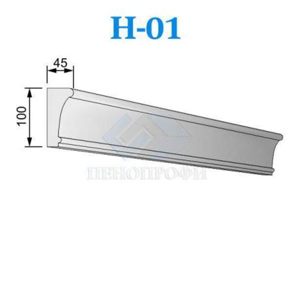 Фасадные Наличники из пенопласта (пенополистирола) ПСБ-С-35, Н-01