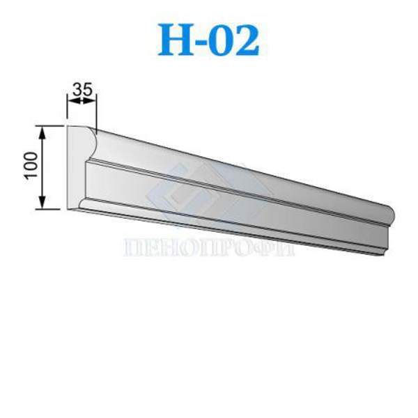 Фасадные Наличники из пенопласта (пенополистирола) ПСБ-С-35, Н-02