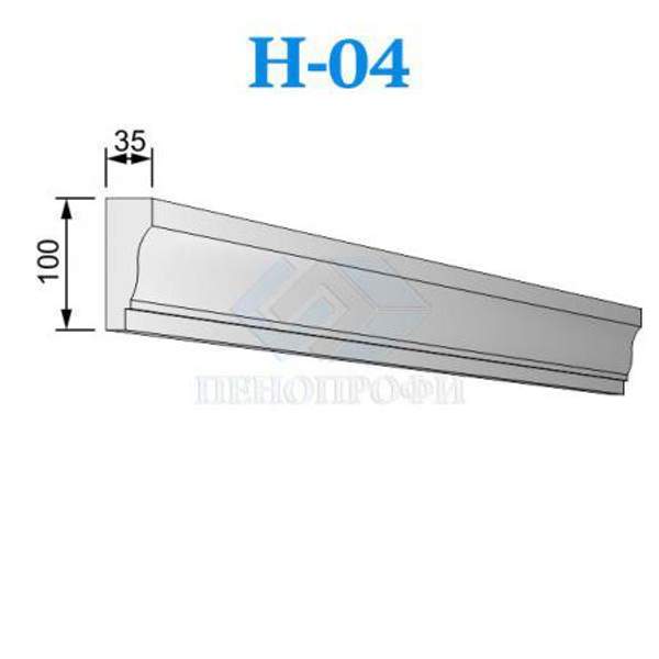 Фасадные Наличники из пенопласта (пенополистирола) ПСБ-С-35, Н-04