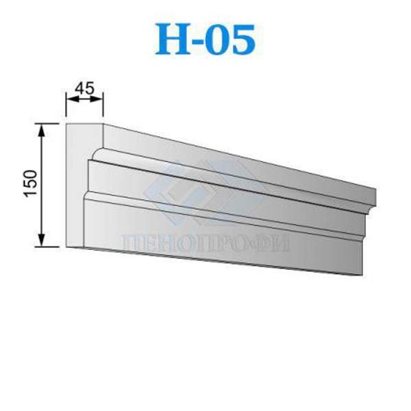 Фасадные Наличники из пенопласта (пенополистирола) ПСБ-С-35, Н-05