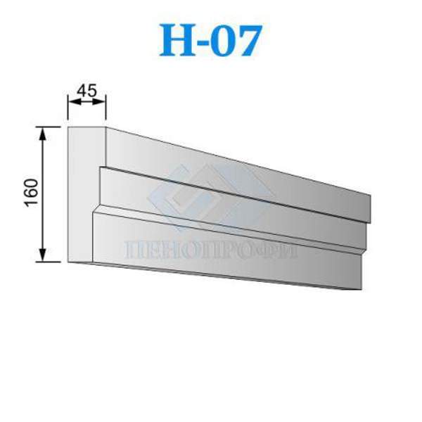 Фасадные Наличники из пенопласта (пенополистирола) ПСБ-С-35, Н-07