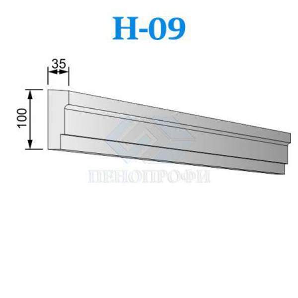 Фасадные Наличники из пенопласта (пенополистирола) ПСБ-С-35, Н-09