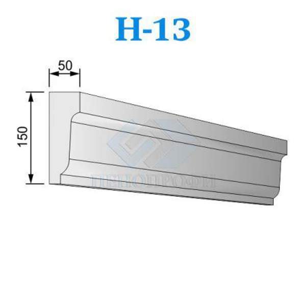 Фасадные Наличники из пенопласта (пенополистирола) ПСБ-С-35, Н-13
