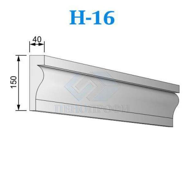 Фасадные Наличники из пенопласта (пенополистирола) ПСБ-С-35, Н-16