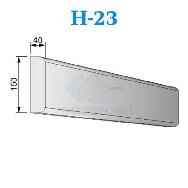 Фасадные Наличники из пенопласта (пенополистирола) ПСБ-С-35, Н-23