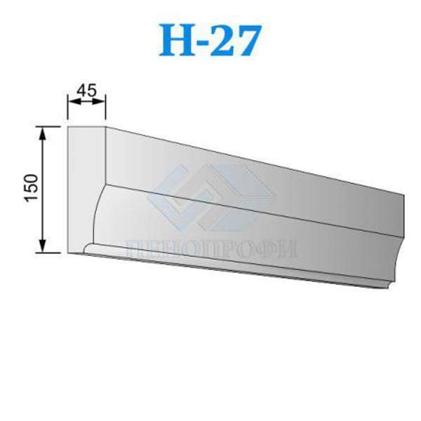 Фасадные Наличники из пенопласта (пенополистирола) ПСБ-С-35, Н-27