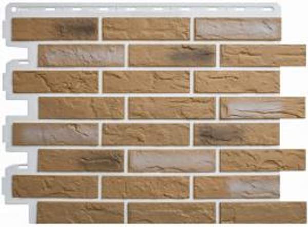 Фасадные панели Альта-Профиль серии "Кирпич Рижский" 795х591 мм