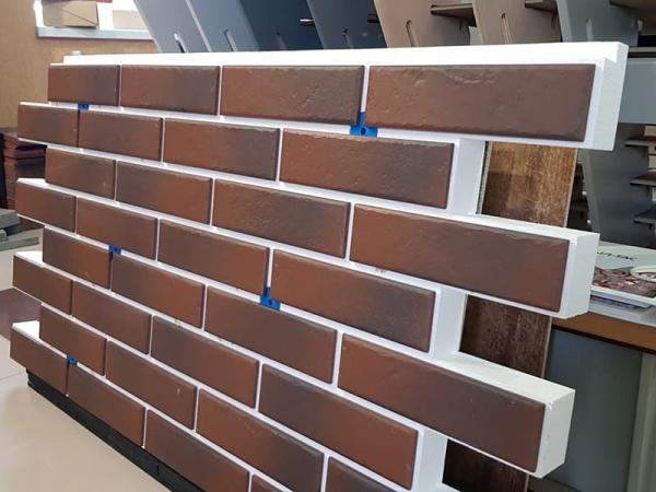 Фасадные панели тип: термопанель, S: 100 мм, материал: пенополистирол, искусственный камень, White Hills