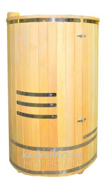 Фитобочка "Круглая", клепка 40 мм (кедровая бочка)