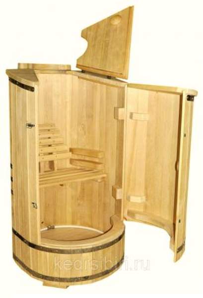 Фитобочка "Овальная со скосом" (кедровая бочка)