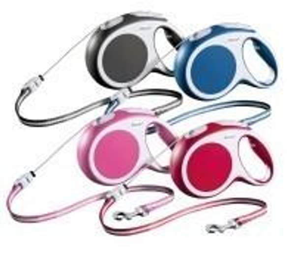 Flexi VARIO Medium тросовый поводок (длиной 8 м.) для собак антрацит арт. 279.589