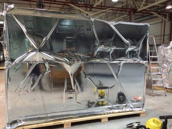 Фольгированная барьерная пленка NR-M для упаковки оборудования и техники