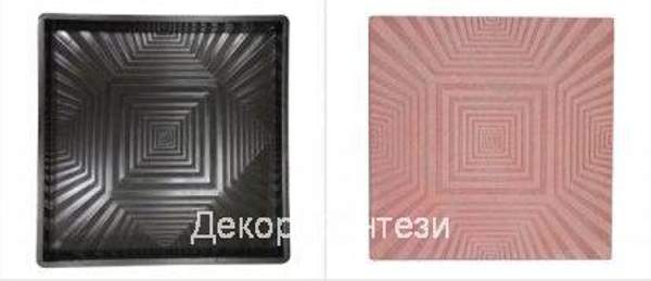 Форма для тротуарной плитки "Фантазия" 50*50*5 см