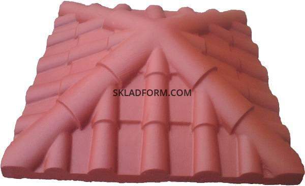 Форма крышки столба Черепица 5-1