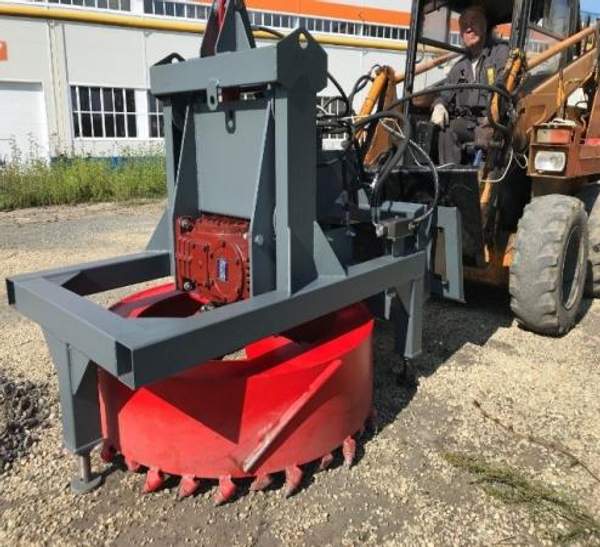 Фреза для люков на мини погрузчик МТЗ навесная