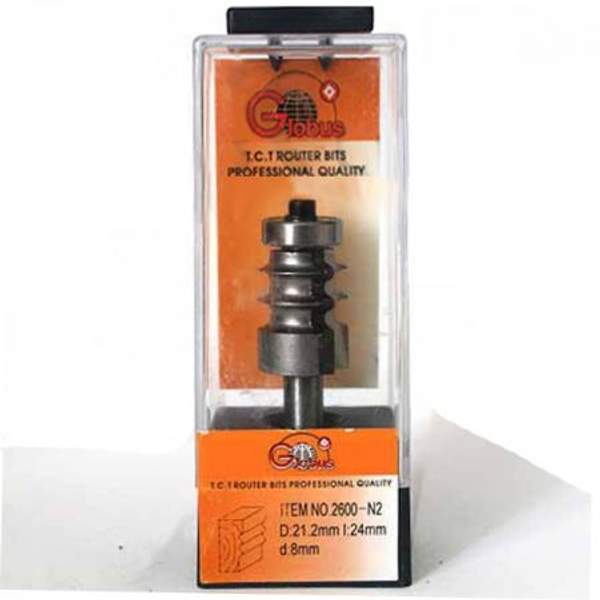 Фреза для сращивания в ширину Globus 2600 N2 D21,2 H24 L62 хв.8мм