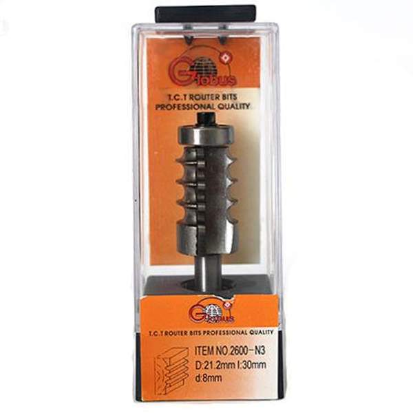 Фреза для сращивания в ширину Globus 2600 N3 D21,2 H30 L75 хв.8мм