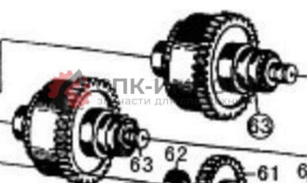 Фрикцион (муфта) 1,2 передачи Z510210430 для погрузчика SEM