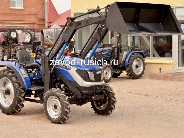 Фронтальный погрузчик КУН с основным ковшом для трактора Lovol TE-244, TE-354 в комплекте с 2-х контурным распределителем