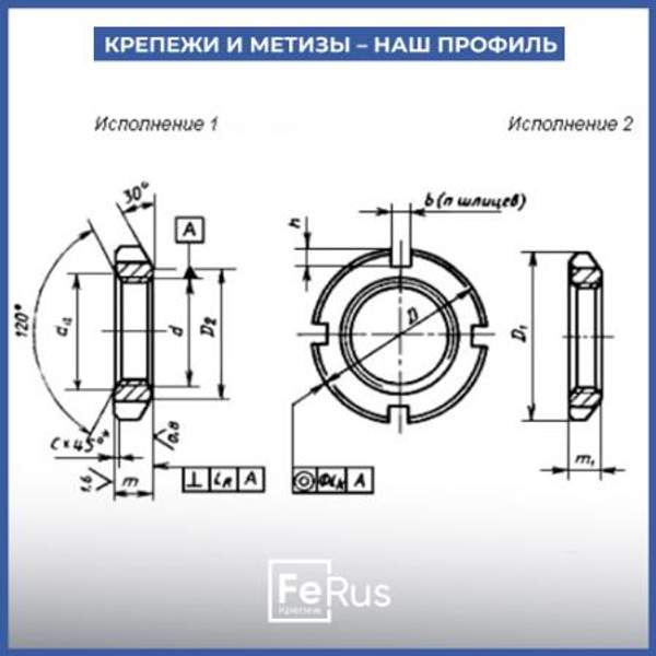 Гайка круглая
