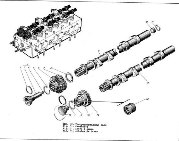 Гайка распредвала 407-451