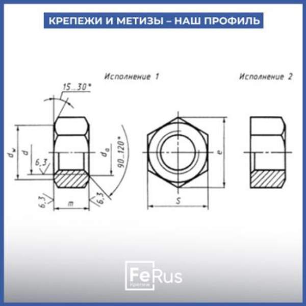 Гайка шестигранная