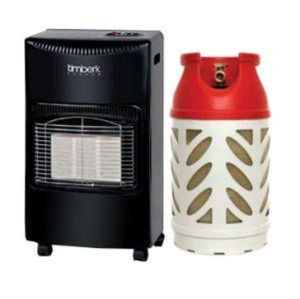 Газовый обогреватель для дачи Timberk TGH 4200 M1 в комплекте с композитным баллоном Ragasco 24,5 л