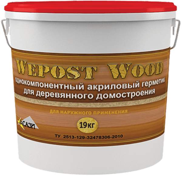 Герметик для деревянного дома Wepost Wood - 7 кг