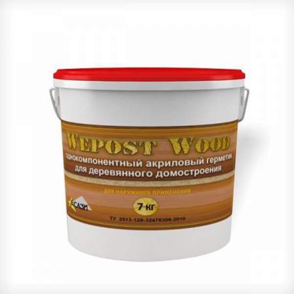 Герметик для деревянного дома Wepost Wood - 7кг