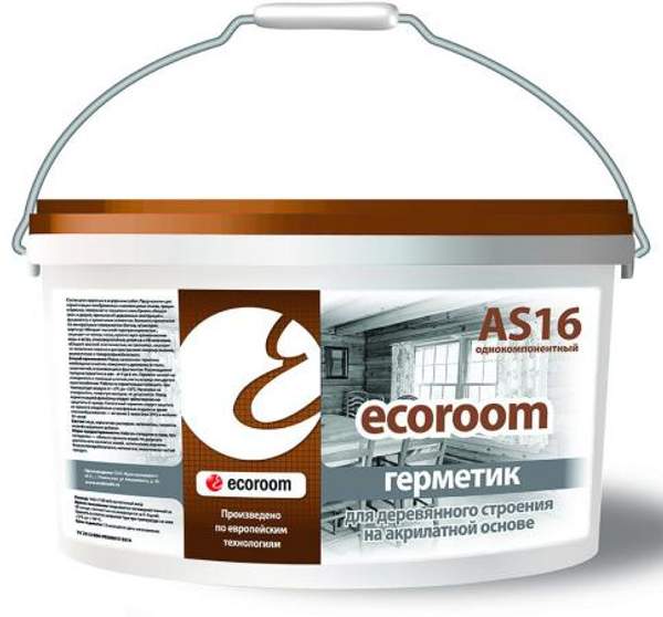 Герметик для швов сруба Герметик ECOROOM Сосна - 15 кг