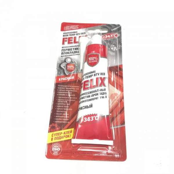 Герметик FELIX для прокладок силиконовый красный 85г