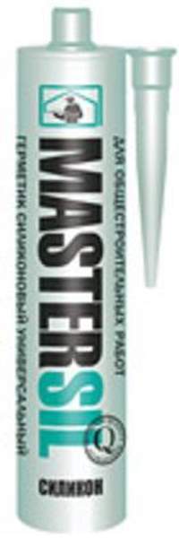 Герметик Mastersil универсальный силиконовый (черный) (310 мл)