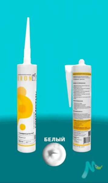 Герметик силиконовый KRONBUILD универсальный (Цвет:белый)