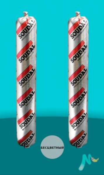 Герметик силиконовый Silirub 2F SOUDAL нейтральный (Цвет:бесцветный, Фасовка:Файл-пакет)