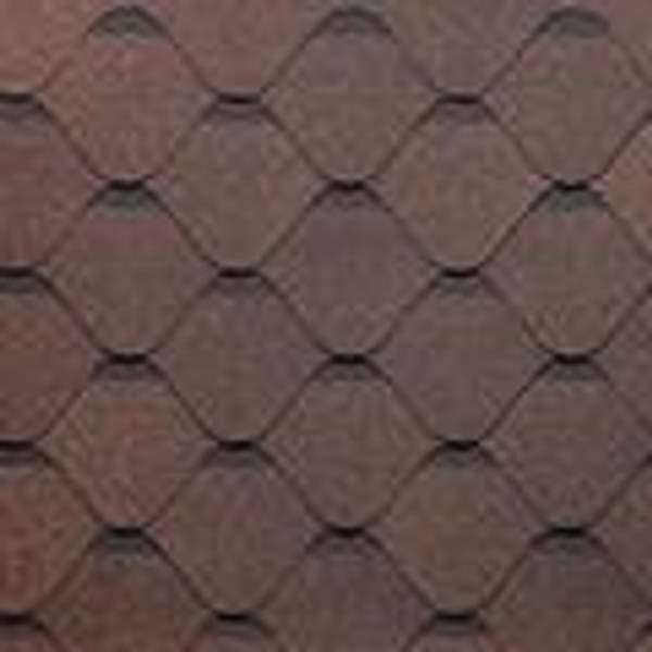 Гибкая черепица DOCKE PIE "НИЦЦА" Цвет: Фундук