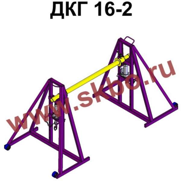Гидравлический кабельный домкрат ДКГ 16-2