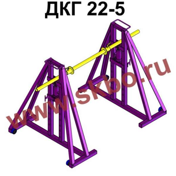 Гидравлический кабельный домкрат ДКГ 22-5